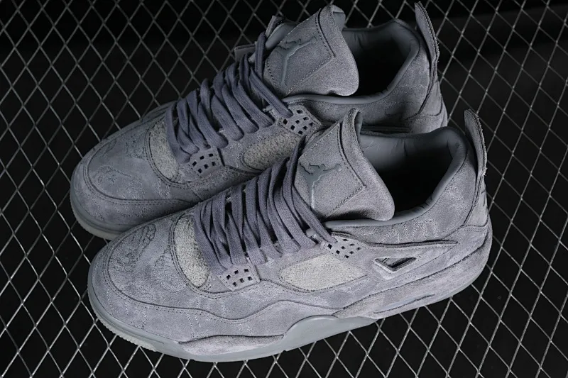 All categories Air Jordan Jordan series basketball shoes Air Jordan 4 OG version Air Jordan 4 Cool Gray AJ4 Joe 4 cool gray suede luminous bottom basketball shoes 930155-003